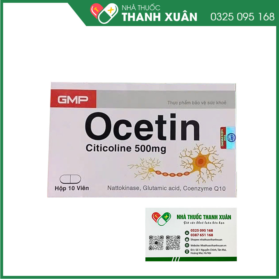 Viên uống Ocetin giúp hỗ trợ tăng lưu thông máu não, cải thiện hội chứng tiền đình